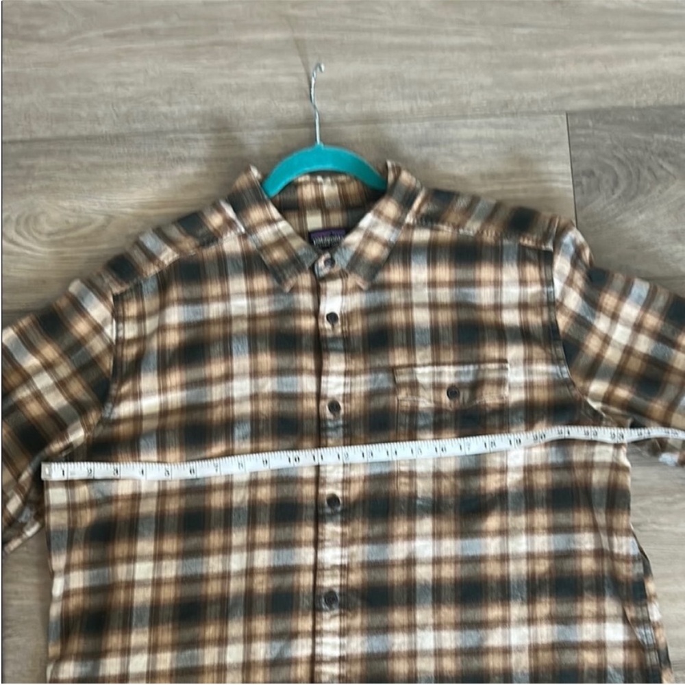 Patagonia Brown Tan Casual Button Down Shirt Men’s Size XL - Picture 5 of 8